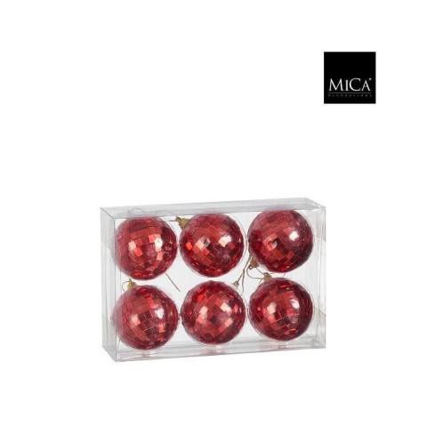 SFERE EFFETTO SPECCHIO ROSSO D.6